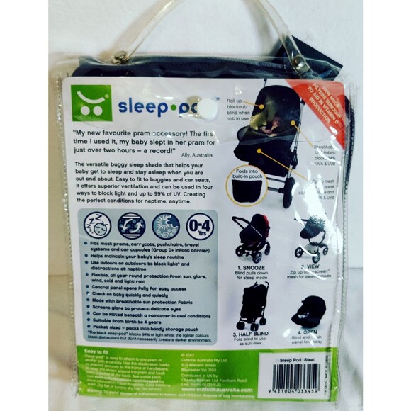 Baby Child Stroller Pram Buggy Sleep Pod Sun Shade Cover Canopy UNIVERSAL NEW - Picture 3 of 11